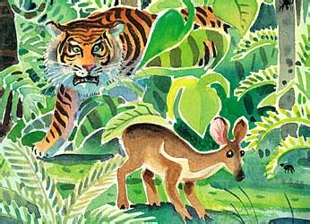 The Story of Sang Kancil dan Buaya -  A Malaysian Folk Tale Filled with Trickery and Wisdom!